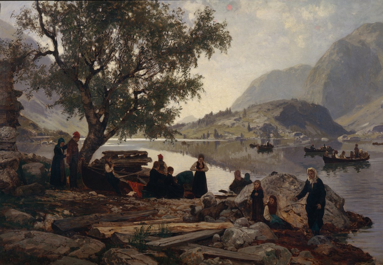 fiyort parçası by Otto Ludvig Sinding