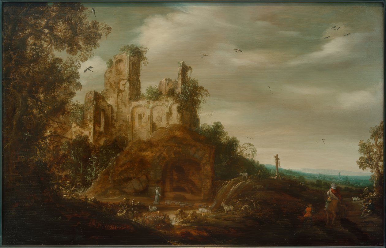 manzara by Otto Marseus  van Schrieck
