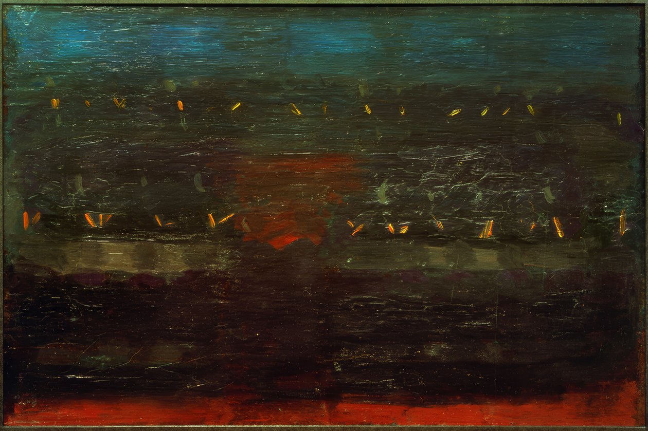 Hazırlık (yemek odasında dua). Kompozisyon IV by Otto Meyer Amden