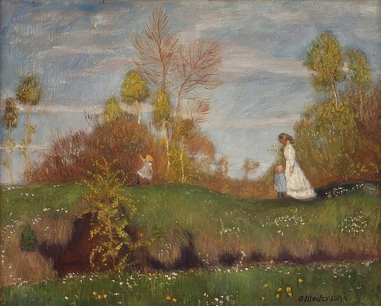 kırda yaz by Otto Modersohn