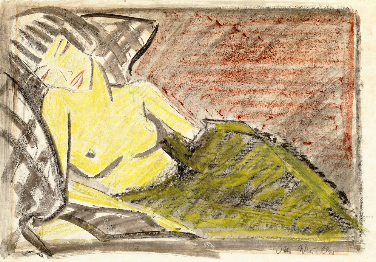 Yatan Kadın, c.1925 by Otto Mueller