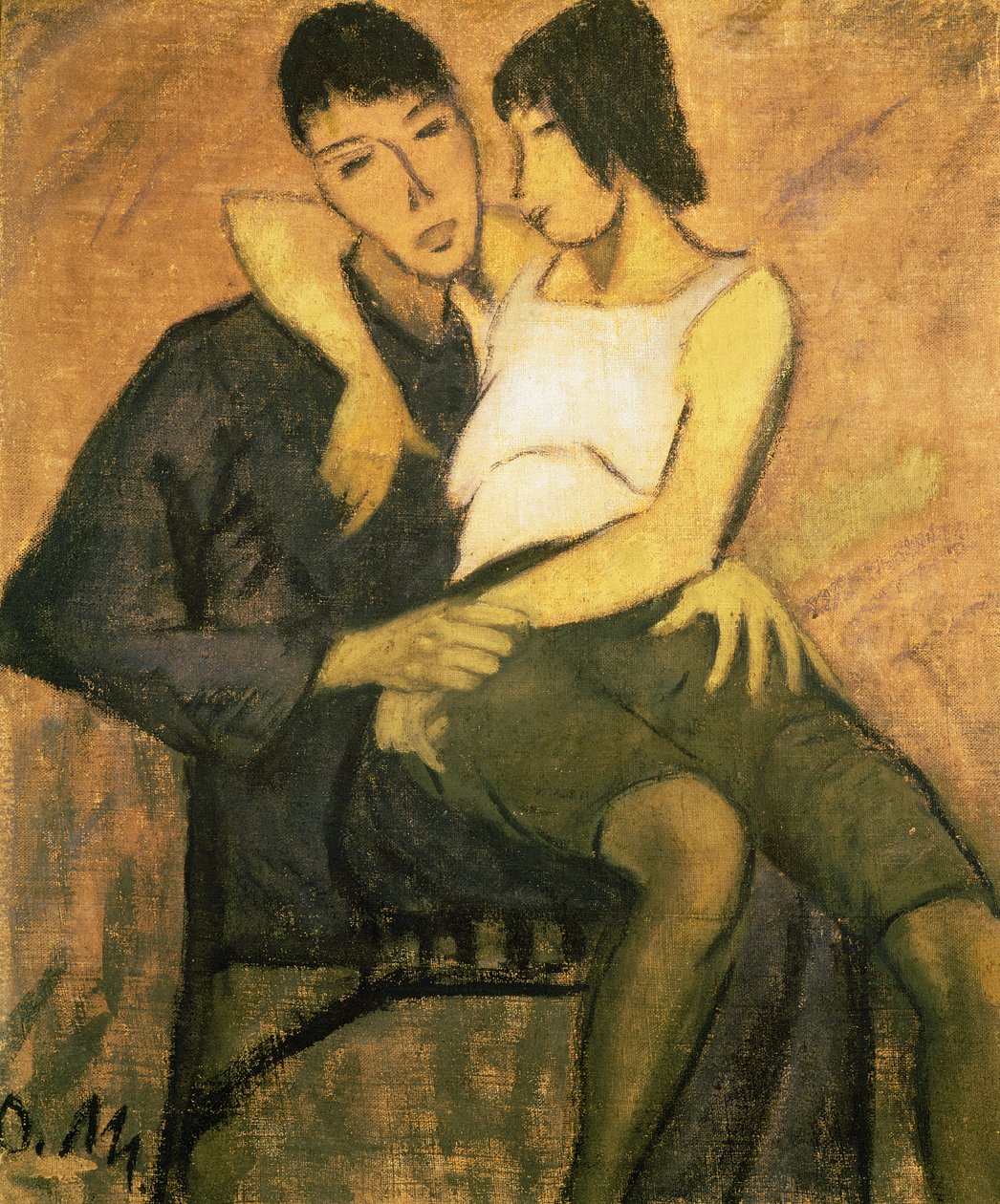Şehirli Çift, 1920 by Otto Mueller