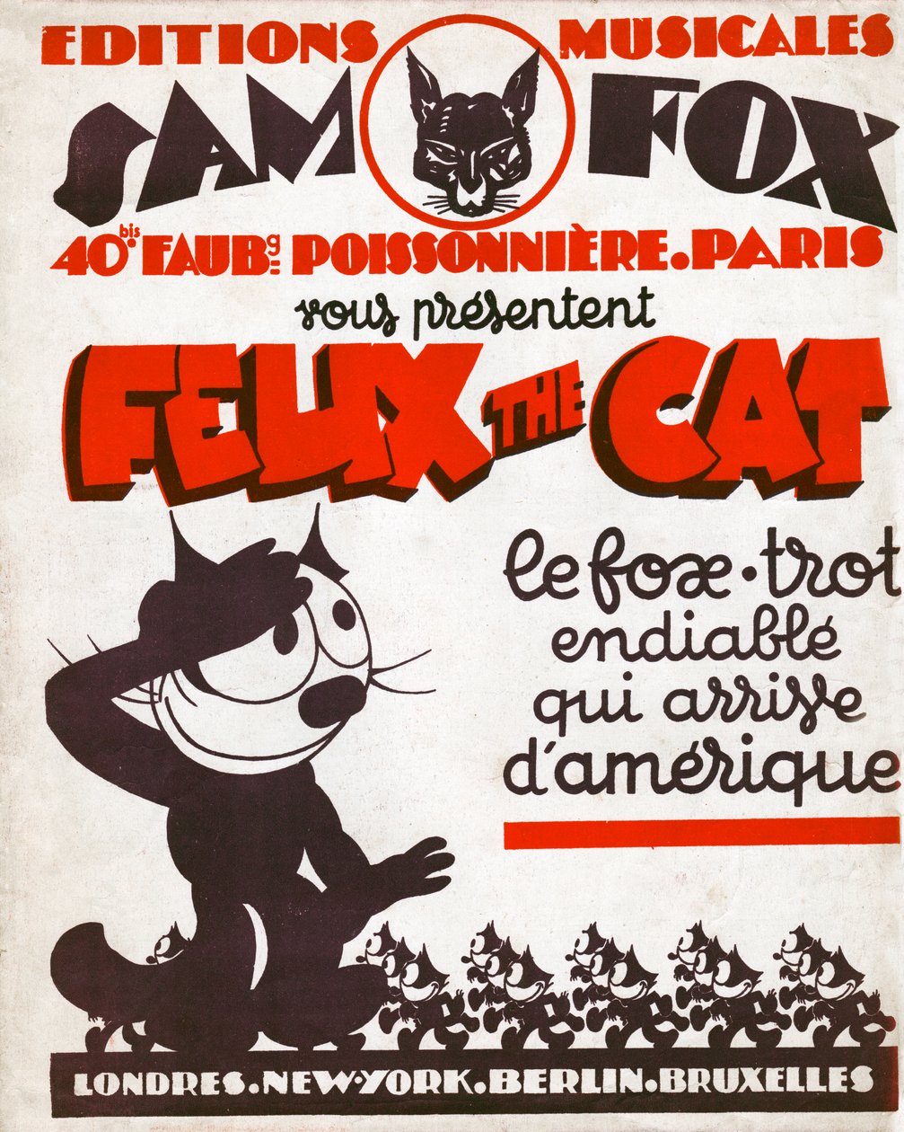 Kedi Felix. (gravür, yaklaşık 1930) by Otto and Sullivan Pat Messmer