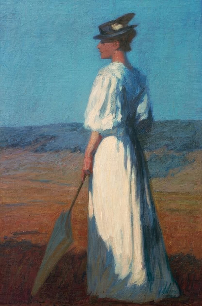 beyaz kadın by Otto Ubbelohde