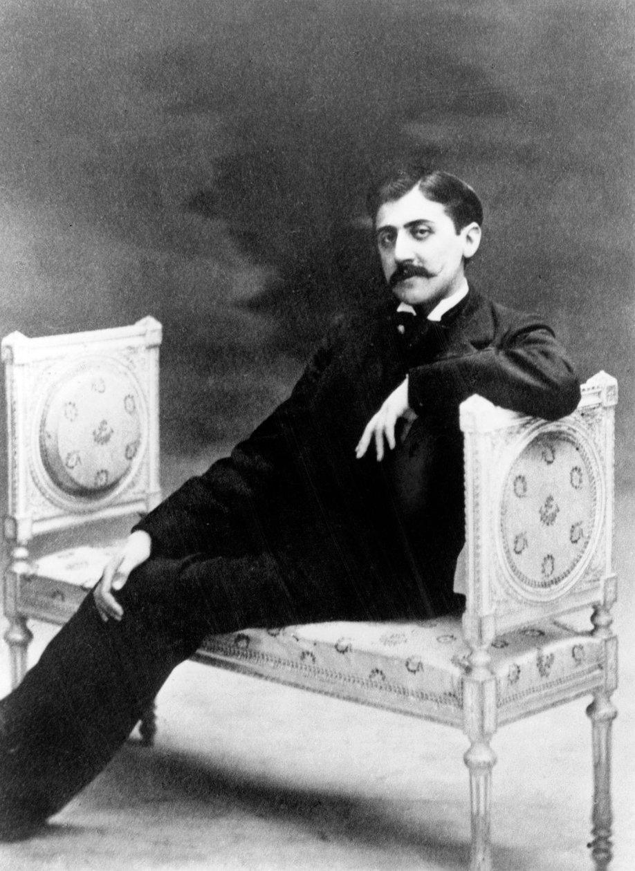 Fransız yazar Marcel Proust (1871-1922) c. 1895, fotoğraf, Otto Wegener (s/b fotoğraf) by Otto Wegener