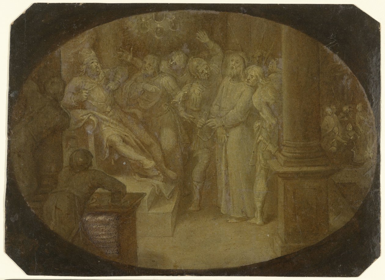 Pilatus'tan önce İsa by Otto van Veen