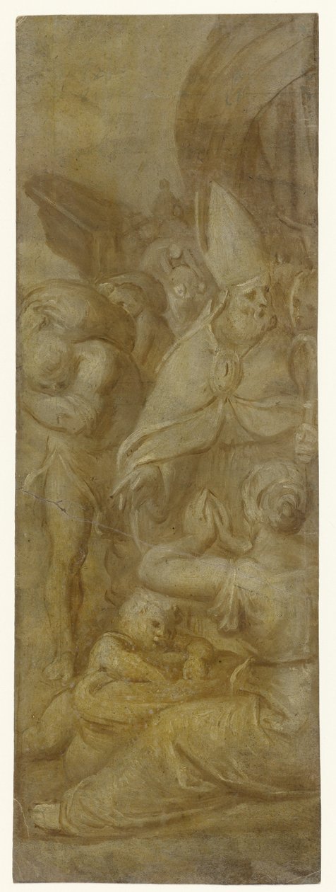 Aziz Nikolaos, Myra şehrini kıtlıktan kurtardı by Otto van Veen