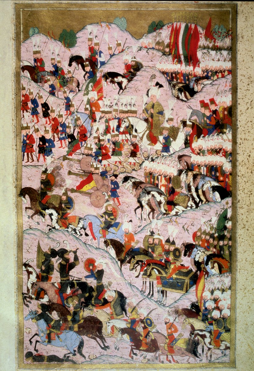 Osmanlı Devleti: “” Padişah Süleyman (Süleyman) 29/08/1526 tarihinde Kral II. Louis komutasındaki Macaristan Krallığı ordusuna karşı Mohaç Savaşı