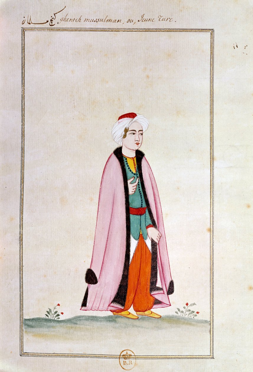 Osmanlı sanatı: genç bir Türk. Bir el yazmasından yazdır by Ottoman School