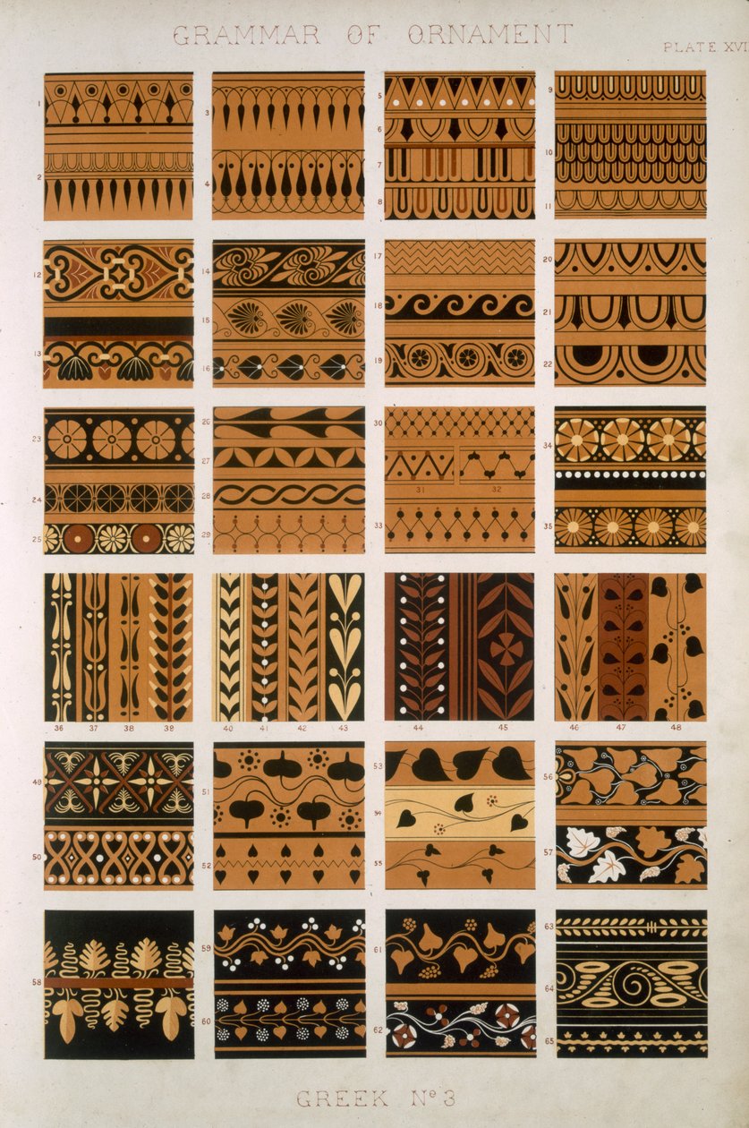 Yunanca No 3, Plaka XVII, Owen Jones