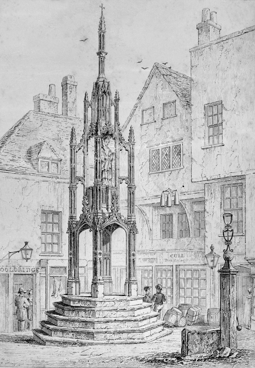 City Cross Winchester, 1830 dolayları by Owen Brown Carter