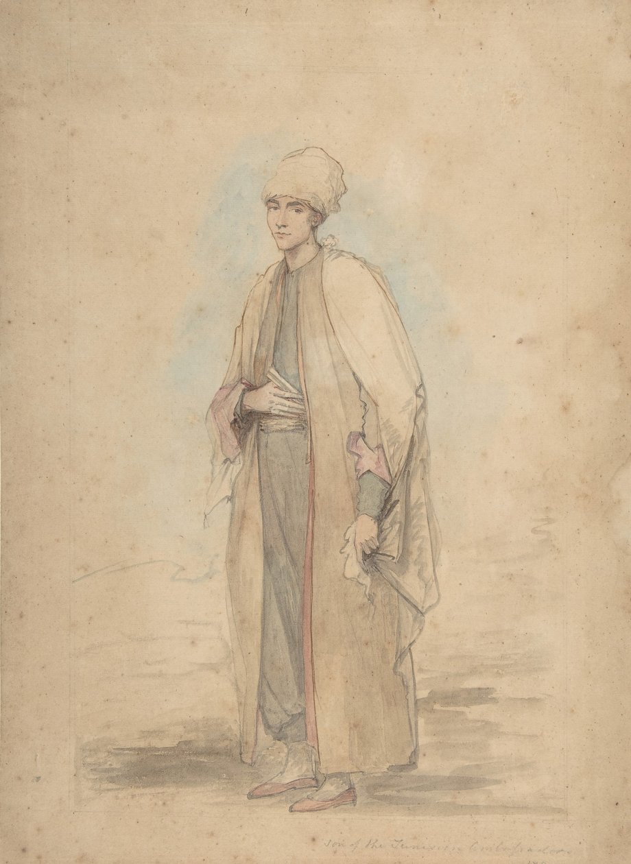 Tunus Büyükelçisinin oğlu, 1780. by Ozias Humphry