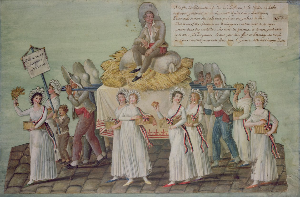 The Feast of Agriculture in 1796 at Paris  by P. A. and J.B. Lesueur
