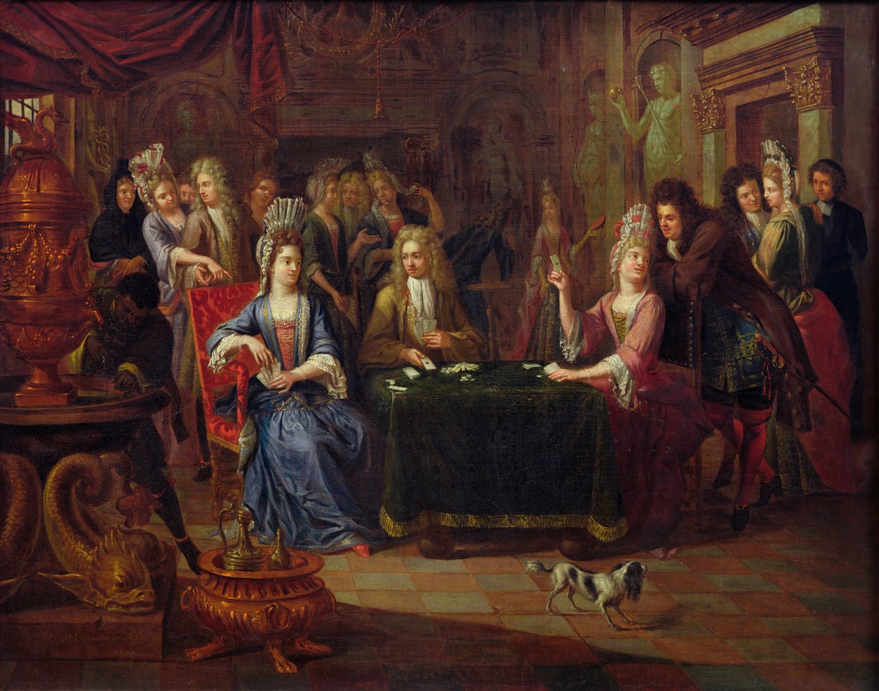 Kart Oyuncuları, 1699 by P. Bergaigne