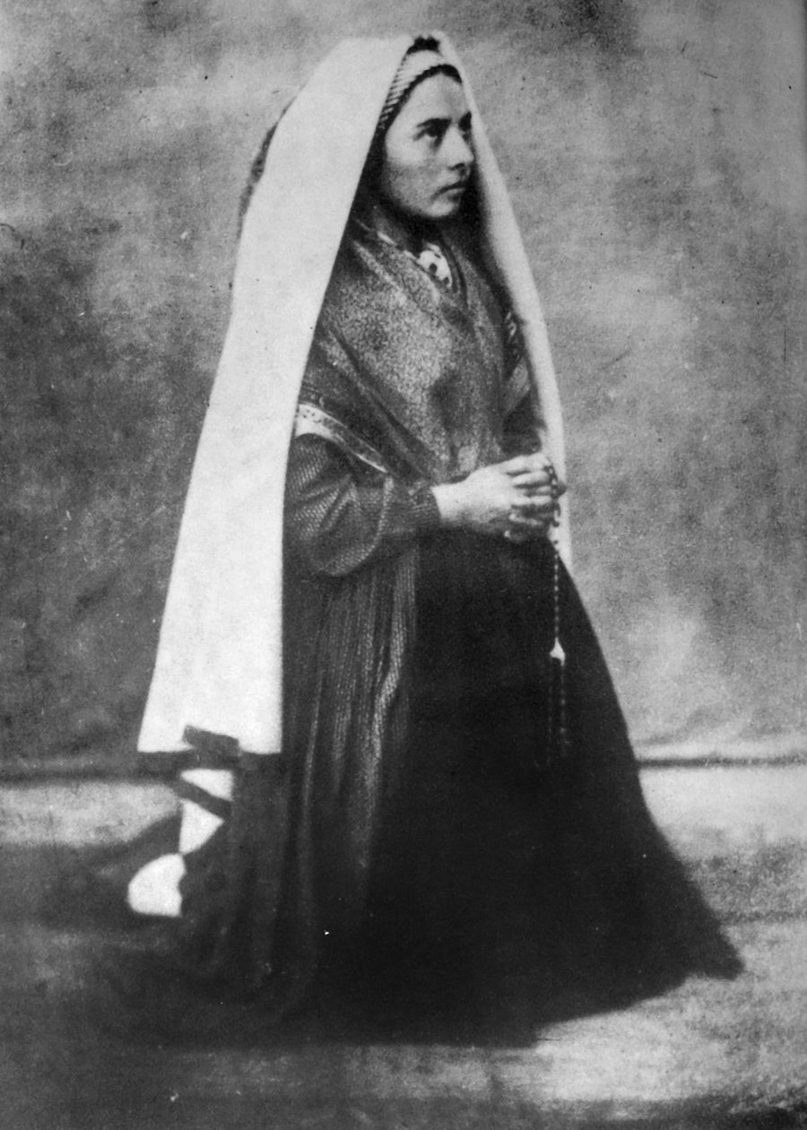 Aziz Bernadette Soubirous, 1861 veya 1862 by P. Bernadou