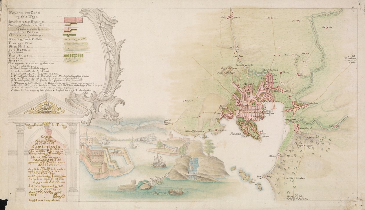 Harita (1784) el işaretiyle yayınlanmıştır ve Christiania