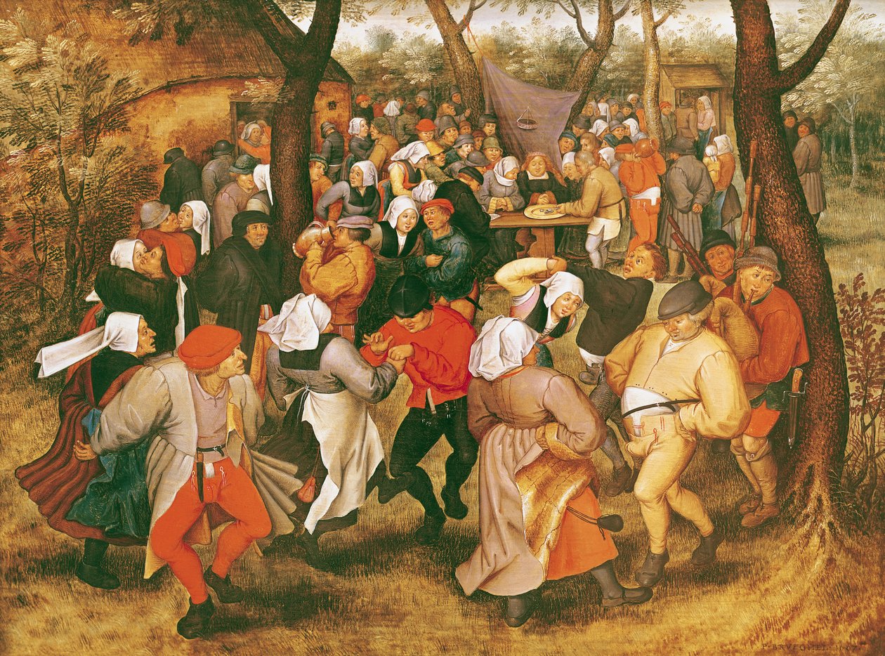 Düğün Dansı, 1607 by Pieter Brueghel the Younger