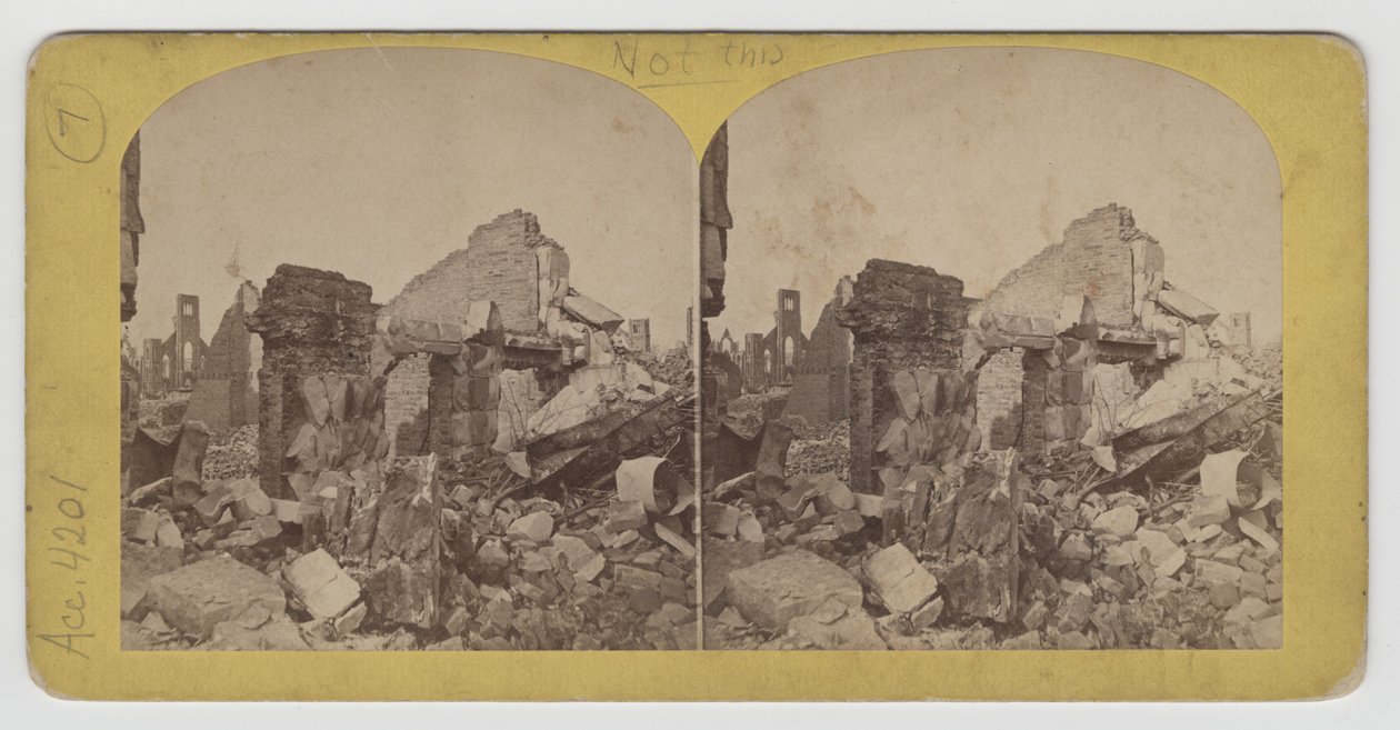 1871 Chicago Yangınından sonra Michigan Bulvarı
