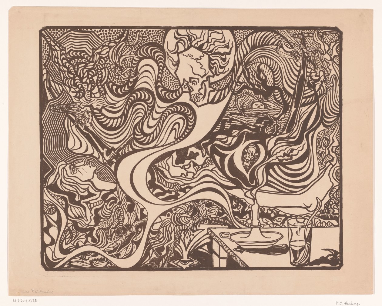 İsimsiz (Sembolik halüsinasyon sahnesi) by P.C. Hamburg (possibly)