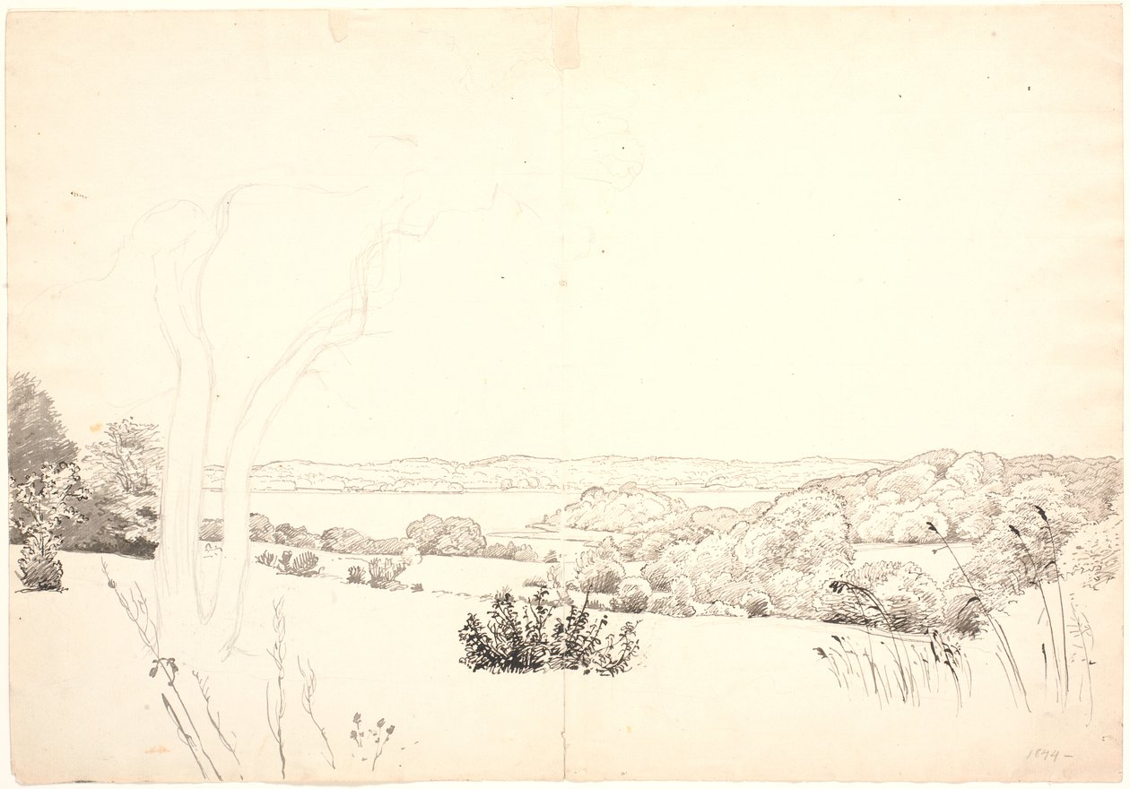 Skarrit gölüne bakan manzara. by P.C. Skovgaard