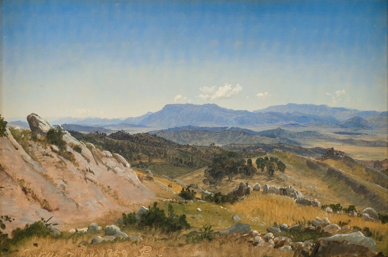 Civitella yakınlarındaki Rocky Hills by P.C. Skovgaard