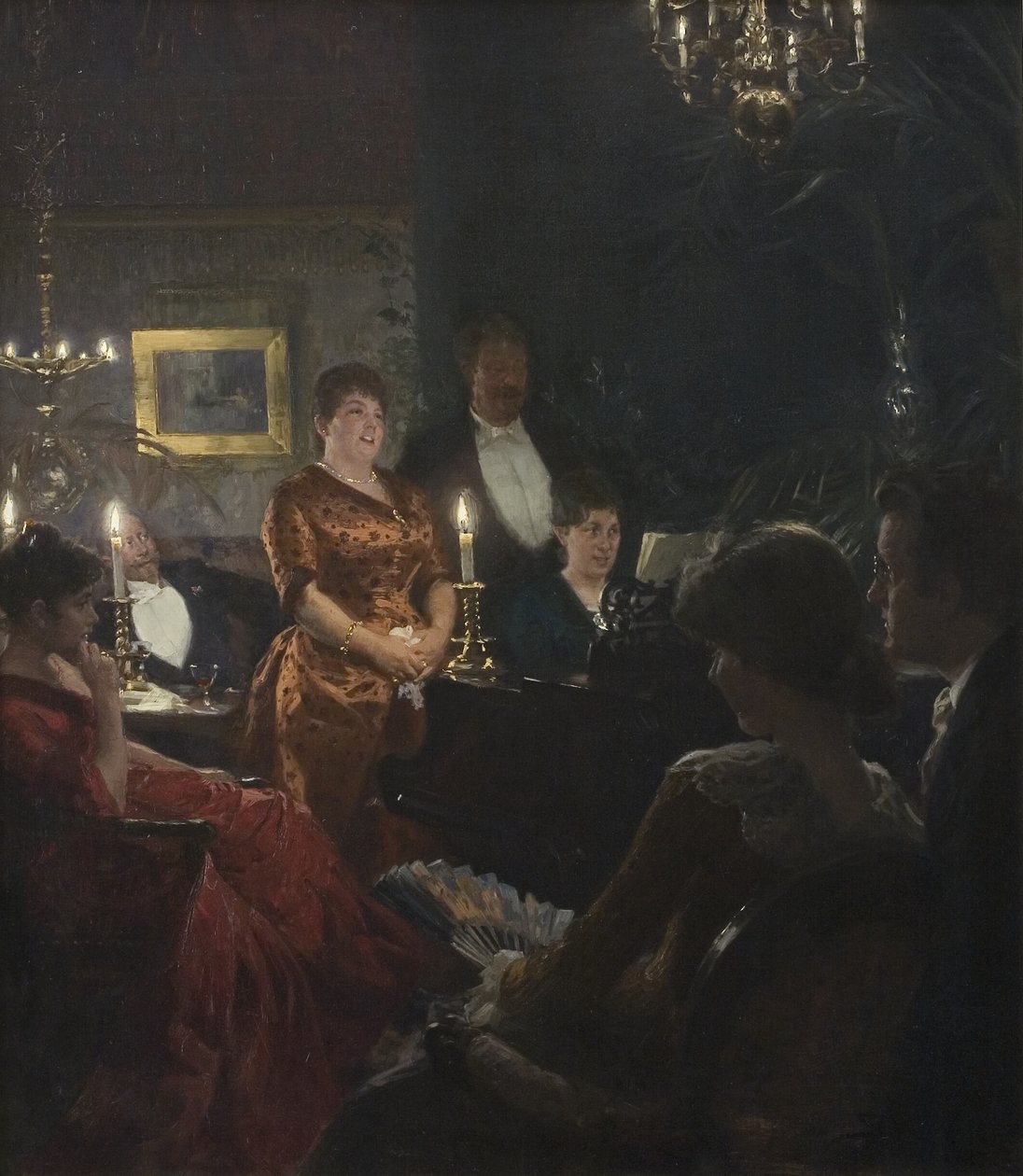 bir düet by Peder Severin Krøyer