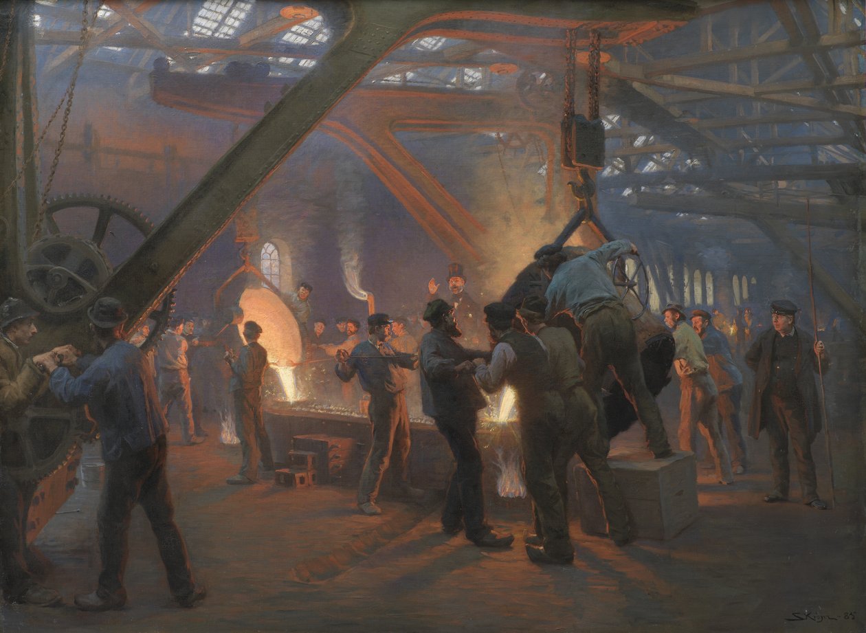 Demir Dökümhanesi, Burmeister ve Wain by Peder Severin Krøyer