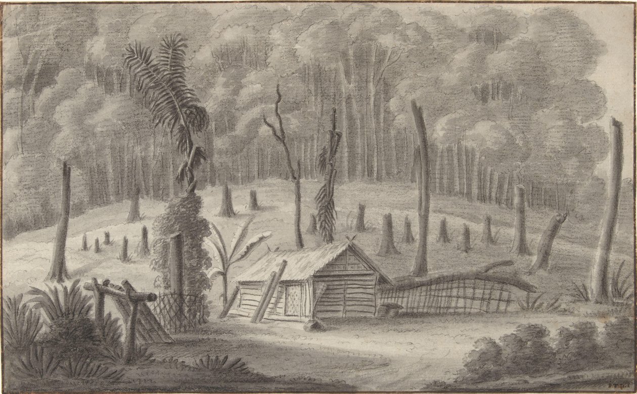 Hollanda Doğu Hint Adaları'ndaki Kampong Tji Badak by P.T. Bik (possibly)