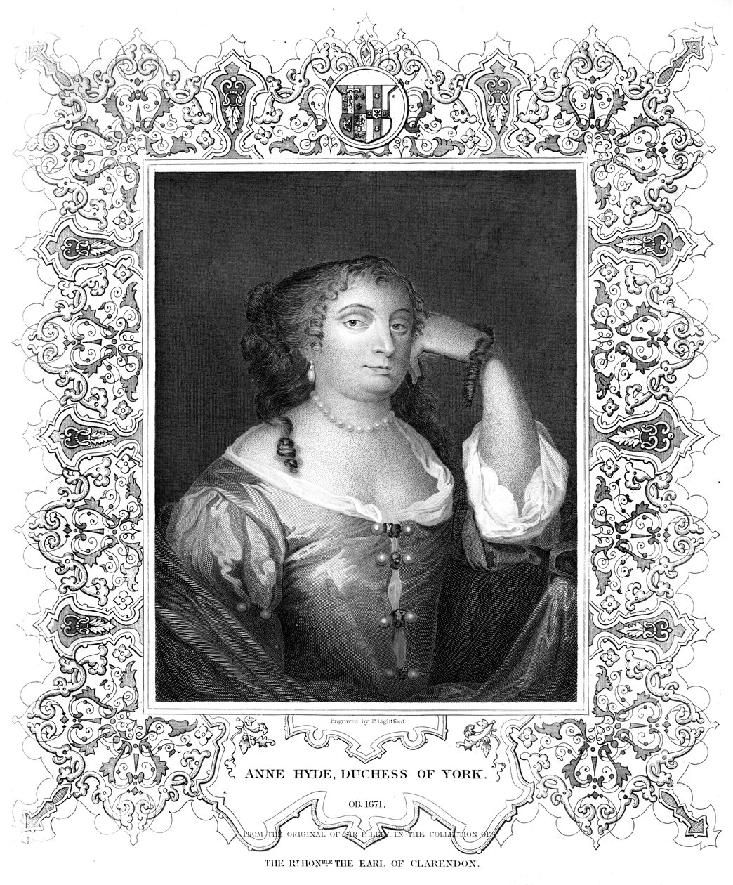 Anne Hyde, York Düşesi. by P. Lightfoot