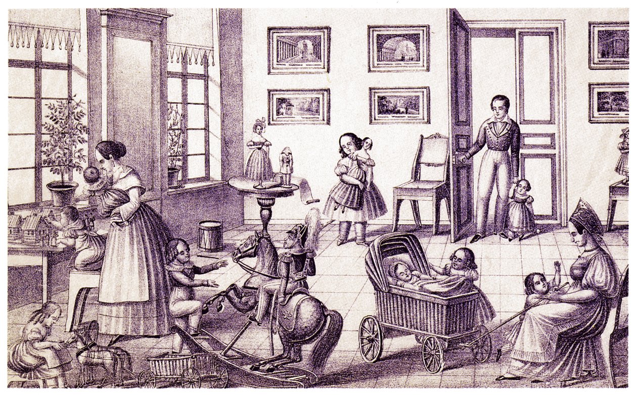 Çocuk Odası, 19. yüzyıl başı. by P. Vdovichev