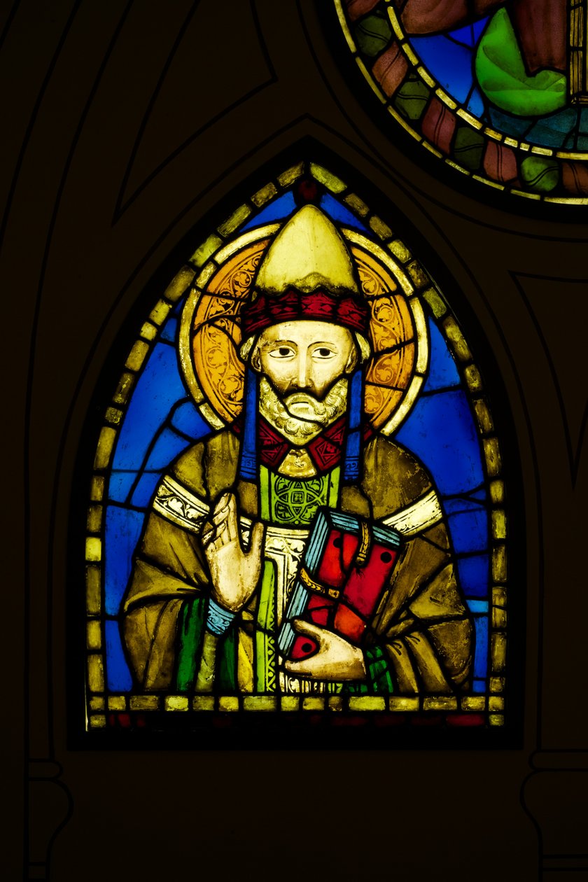 Papa (vitray) by Pacino di Buonaguida