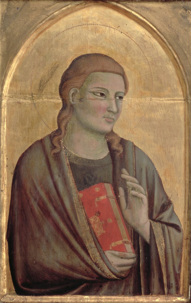Aziz John the Evangelist (panelde tempera) by Pacino di Buonaguida