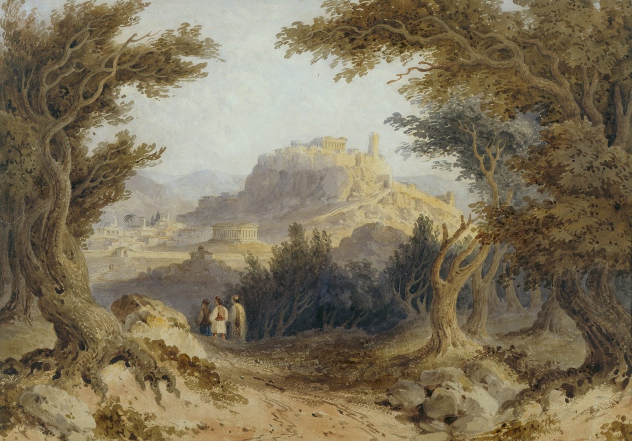 Atina manzarası by William Page