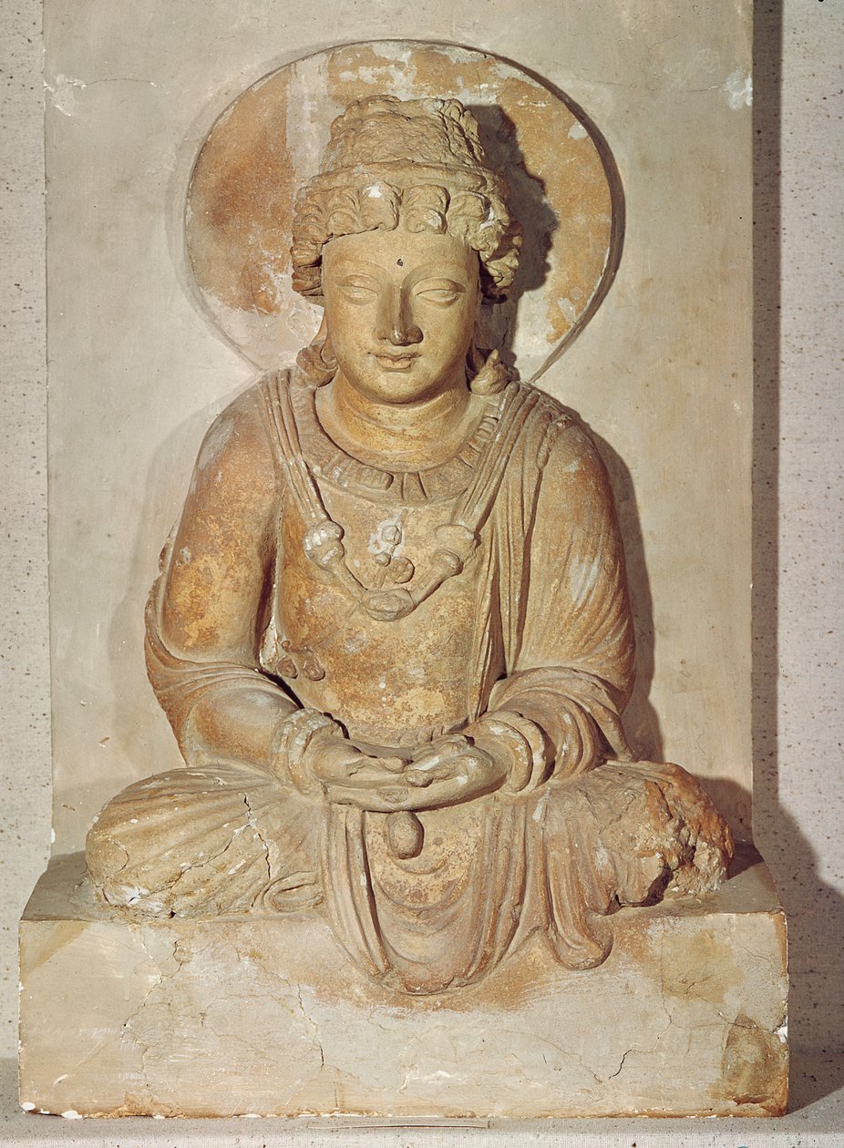 Meditasyonda oturan Buda, Ganhara