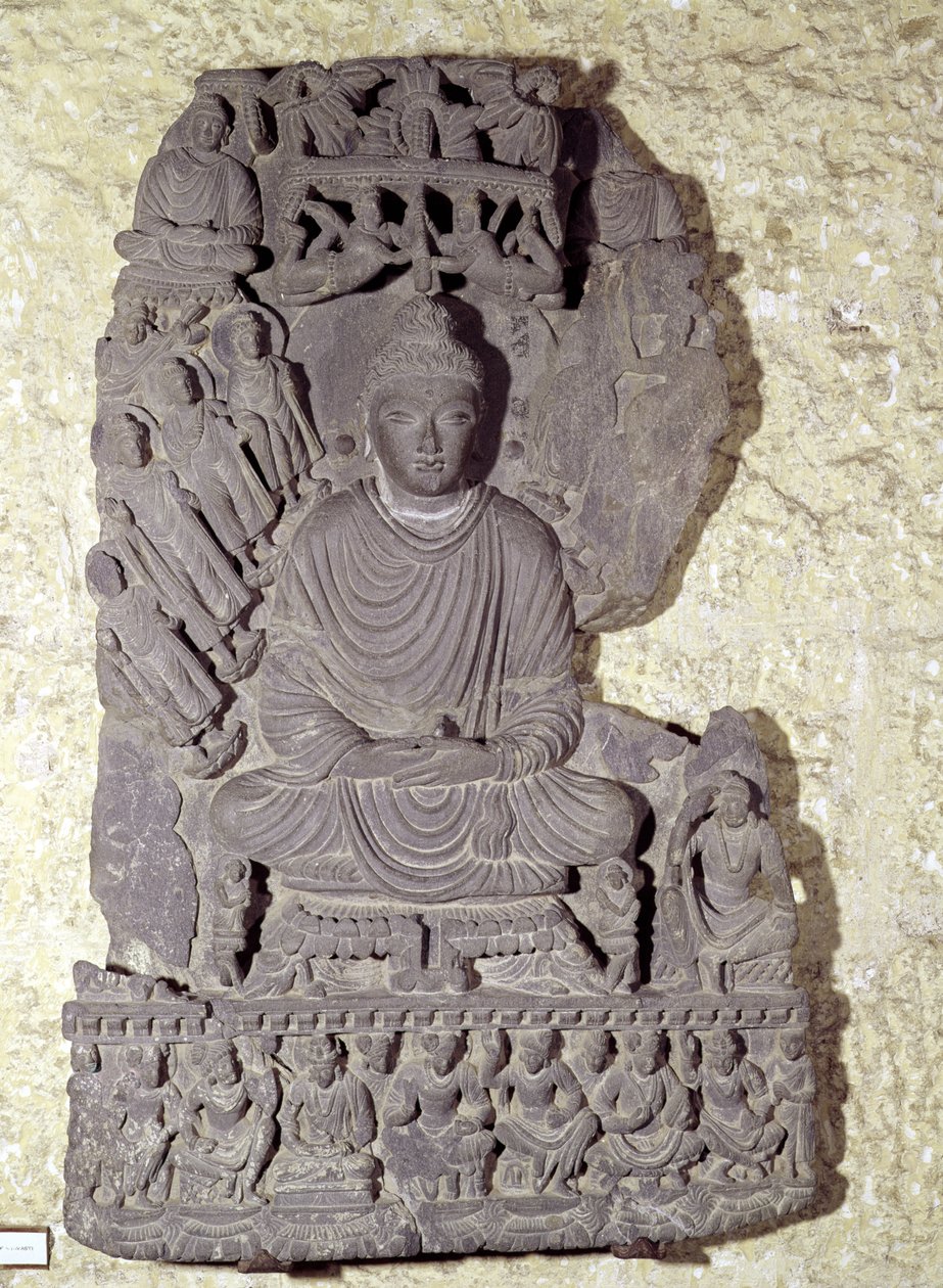 Meditasyonda Oturan Buda, 1-4. yüzyıl by Pakistani School