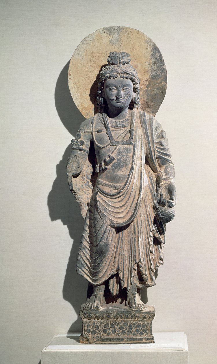 Ayakta Bodhisattva Maitreya, 3. yüzyıl (şist) by Pakistani School