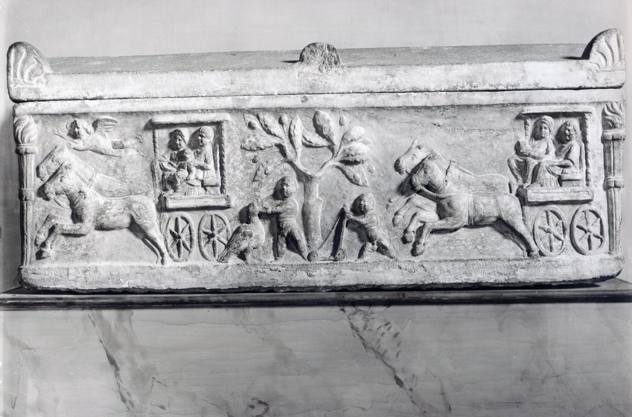 Bir çocuğun hayatından sahneler ile Hıristiyan lahit by Paleo Christian Paleo Christian
