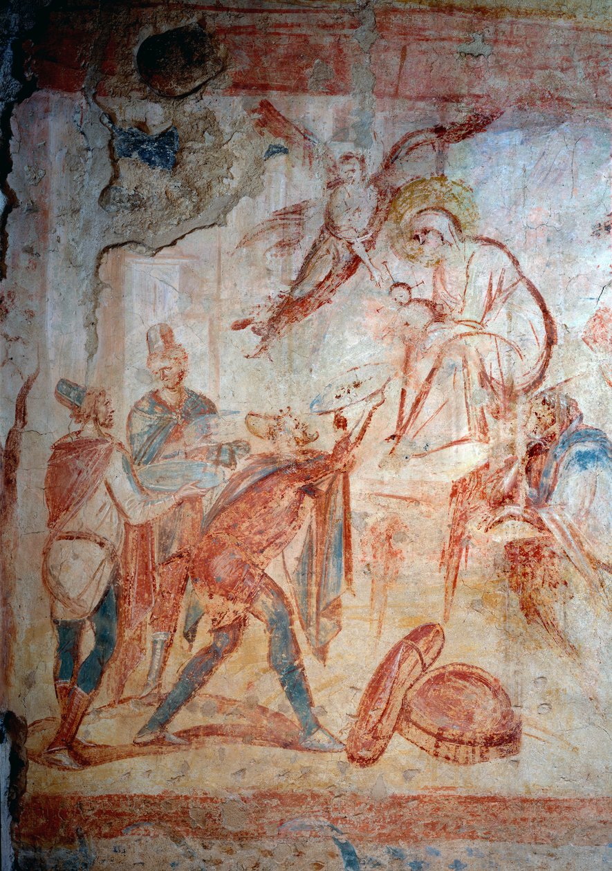 Büyücülerin hayranlığı. Fresk, 7-9 yüzyıl by Paleo Christian Paleo Christian