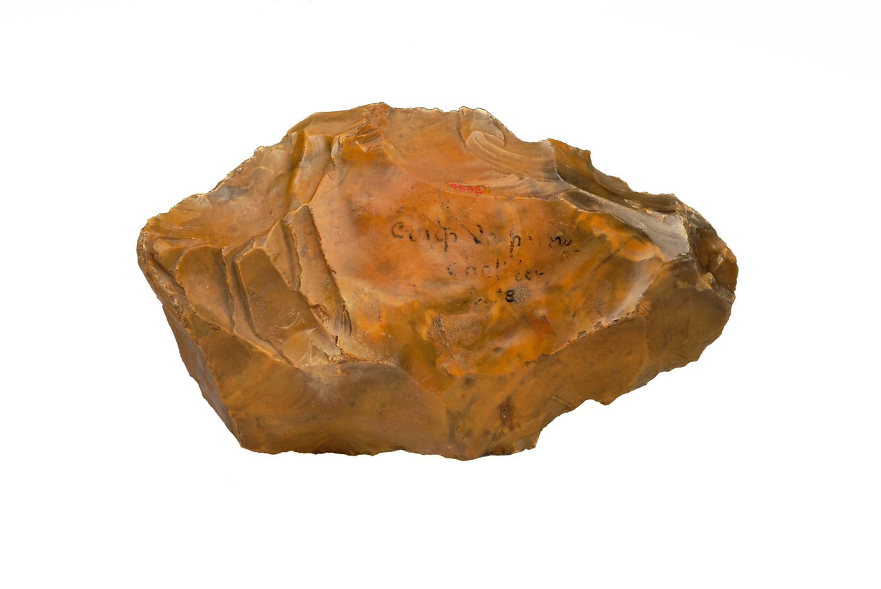 Chellean çakmaktaşı el baltası (çakmaktaşı) by Paleolithic