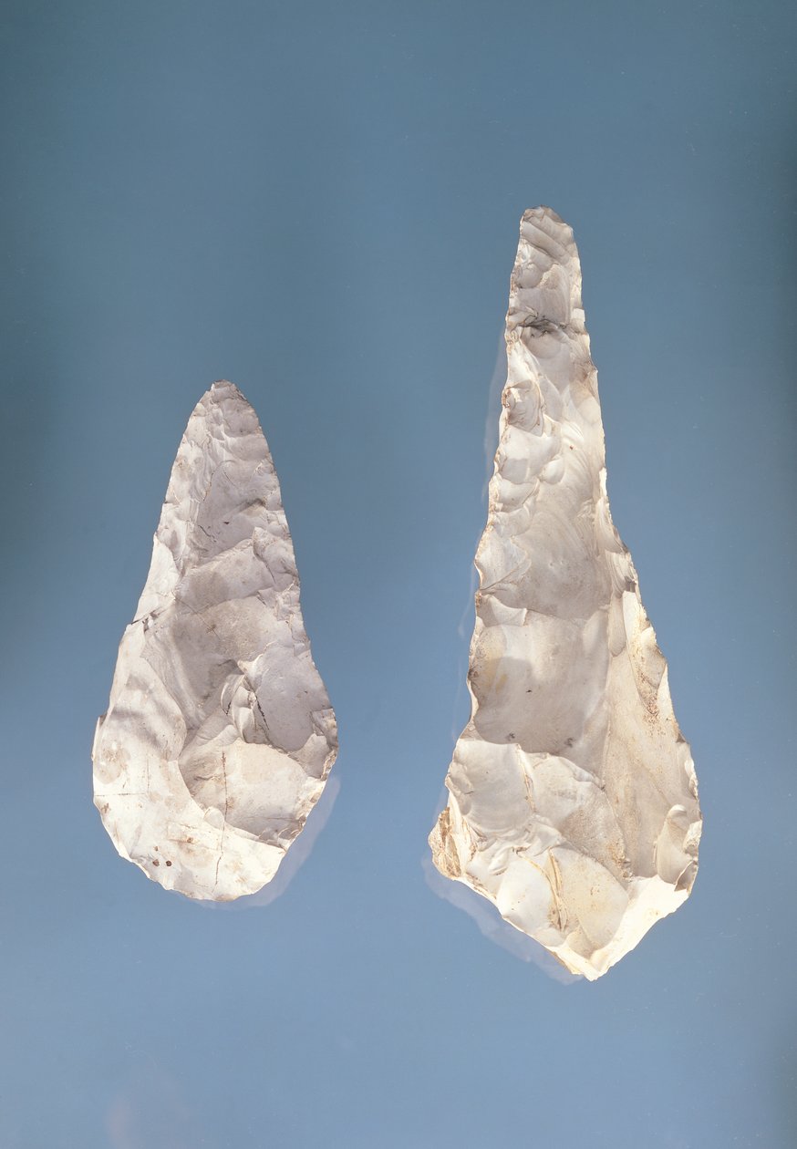 İki kenarlı dilgiler, Alt Aşölyen Dönemi (çakmaktaşı) by Paleolithic