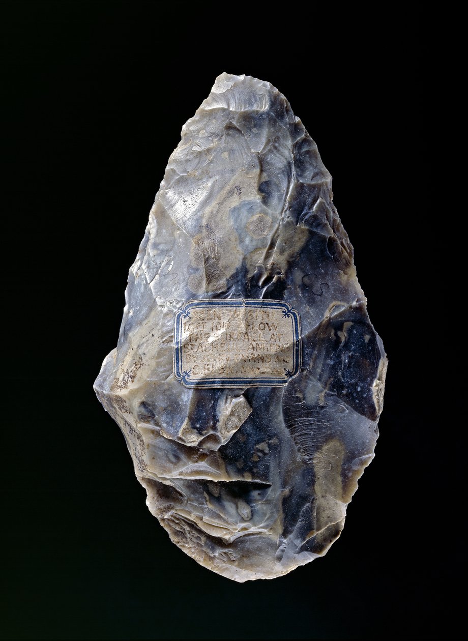 El baltası, St. Acheul, Somme, Amiens, Fransa, Paleolitik, yaklaşık MÖ 200.000 by Paleolithic