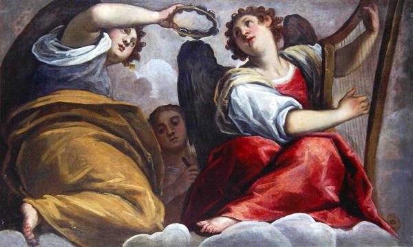 Zil ve Arp ile Müzikal Melekler by Palma Il Giovane