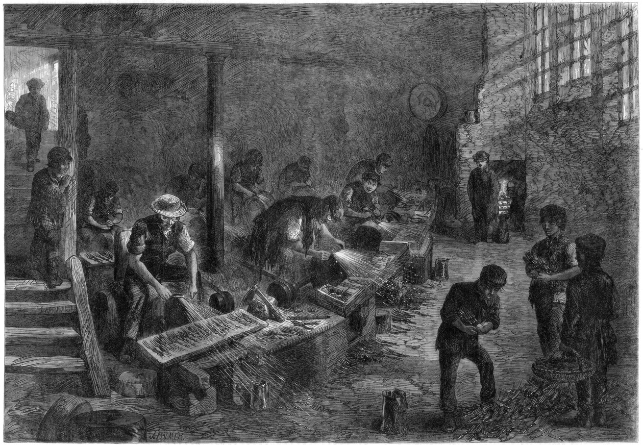 Çatal öğütücülerin gövdesi, Sheffield Steel, 1866. by Palmer
