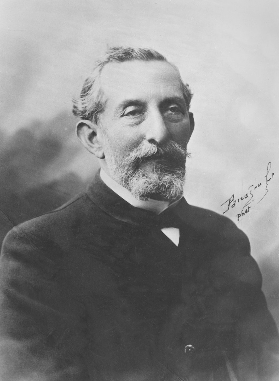 Portrait of Albert Pitres (bw photo) by Panajou Brothers