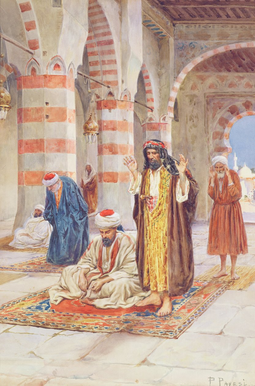 Namaz Saati (kağıt üzerinde kurşun kalem izleri üzerine wc) by Paolino Pavesi