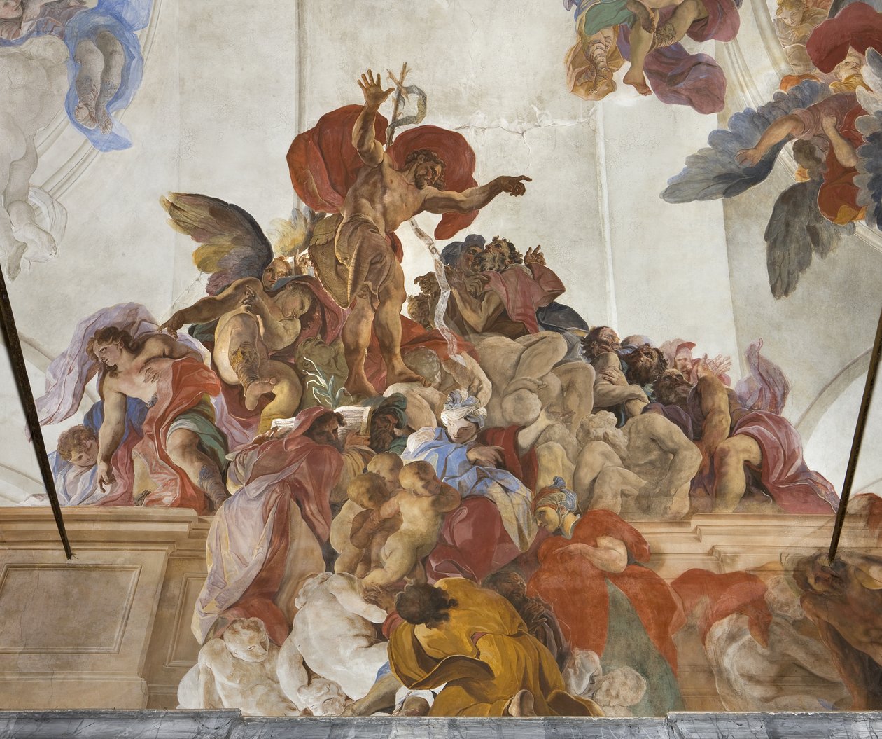 Vaftizci Yahya, Melekler, Sibiller ve Peygamberlerle vaaz veriyor, c.1696-97 by Paolo Pagani