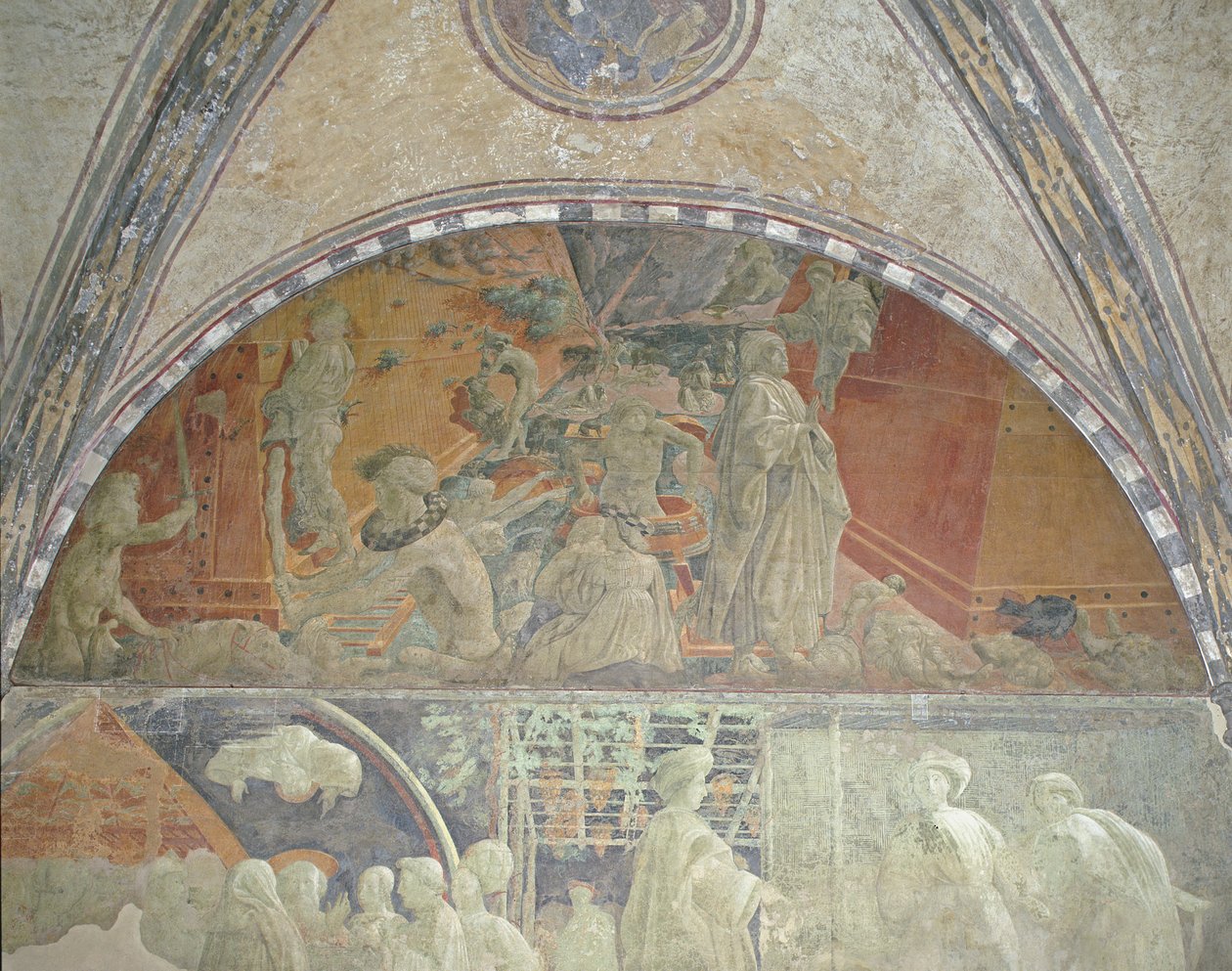 Sel ve Suların Azalması, Yeşil Manastır, 1447-48 by Paolo Uccello