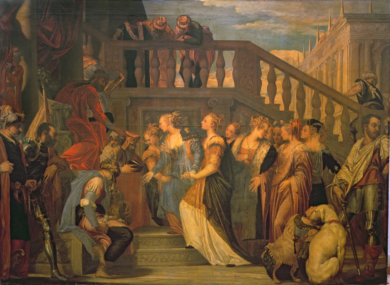 Ester ve Ahaşveroş by Paolo Veronese