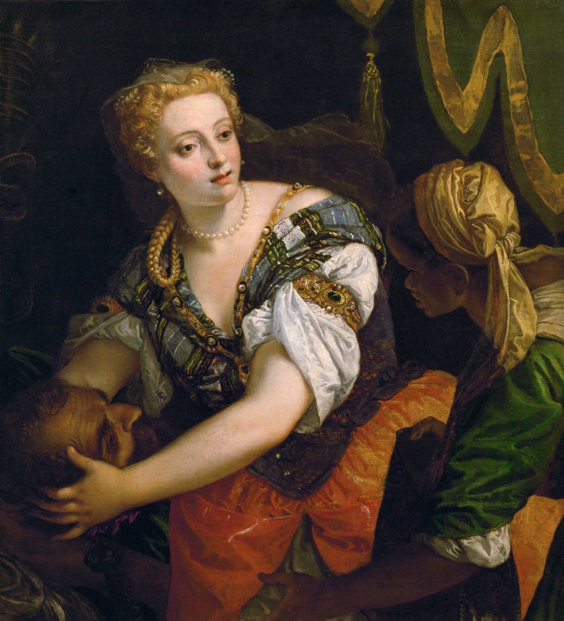 Holofernes Başkanı ile Judith by Paolo Veronese
