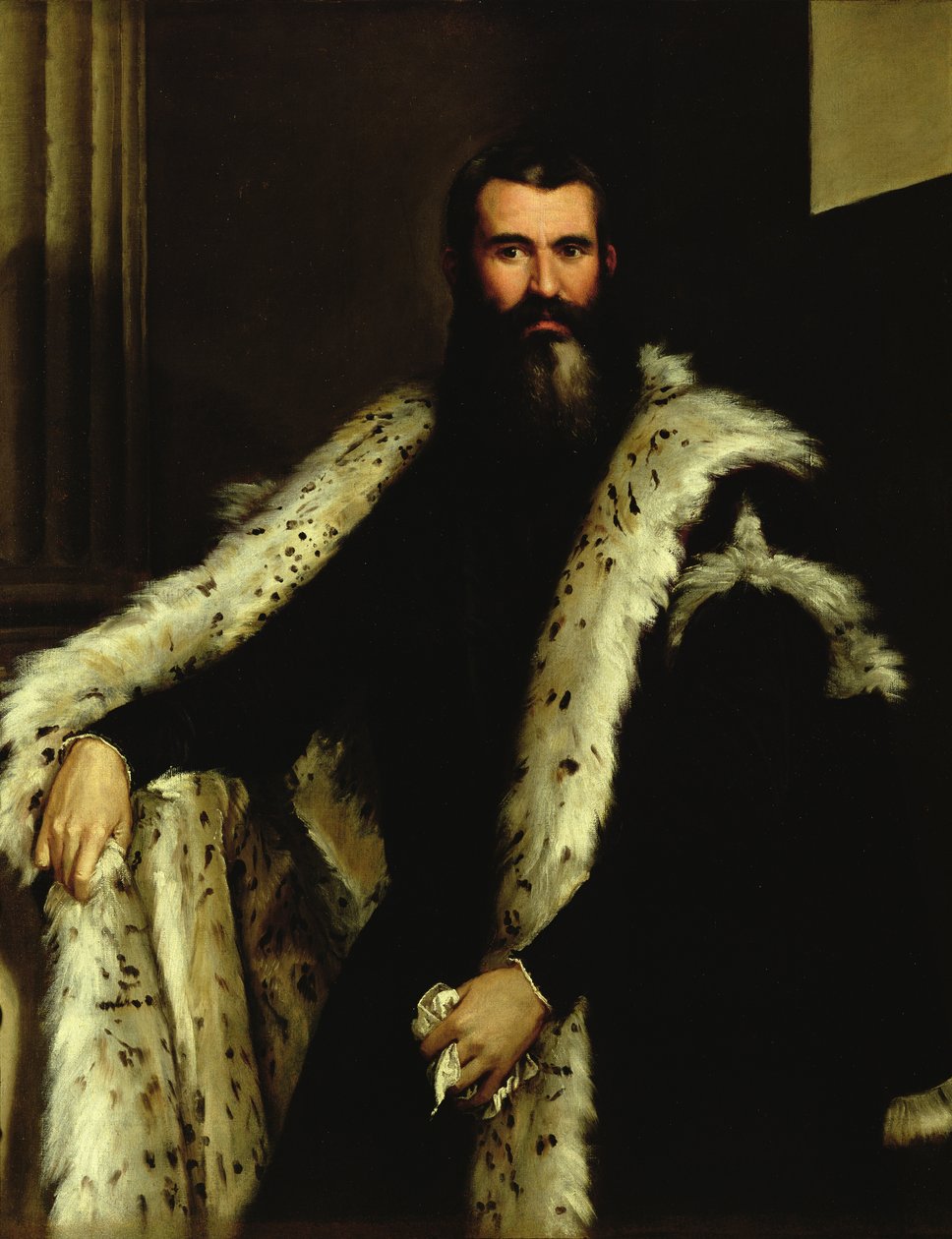 Portrait of a Man in a Fur Coat, c.1566  by Paolo Veronese